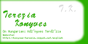 terezia konyves business card